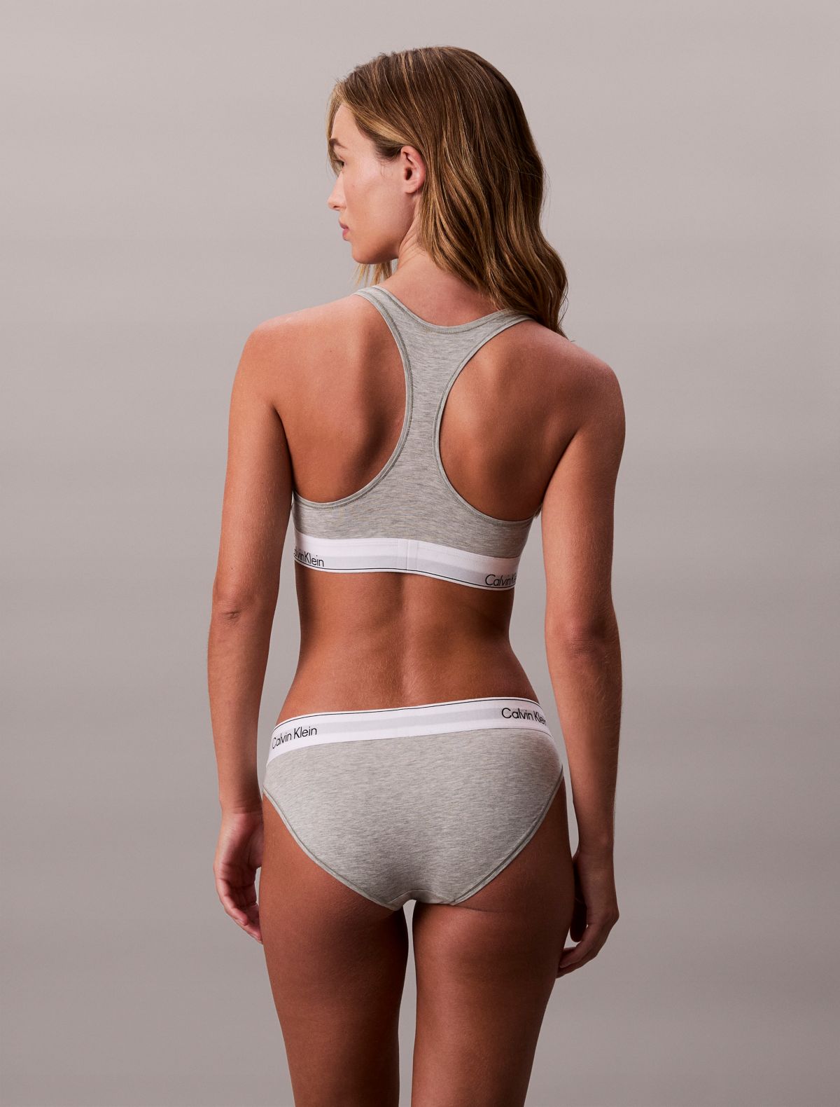 Icon Cotton Modal Bikini - Grey Heather