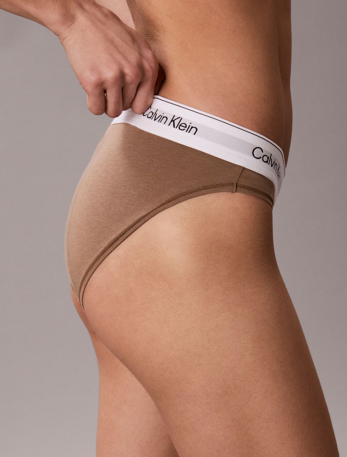 Icon Cotton Modal Bikini - Soft Mocha 