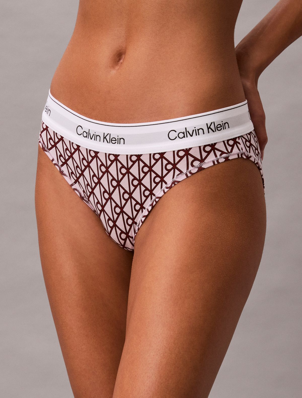 Icon Cotton Modal Bikini - Bijou Modern Emblem / Spring Lilac