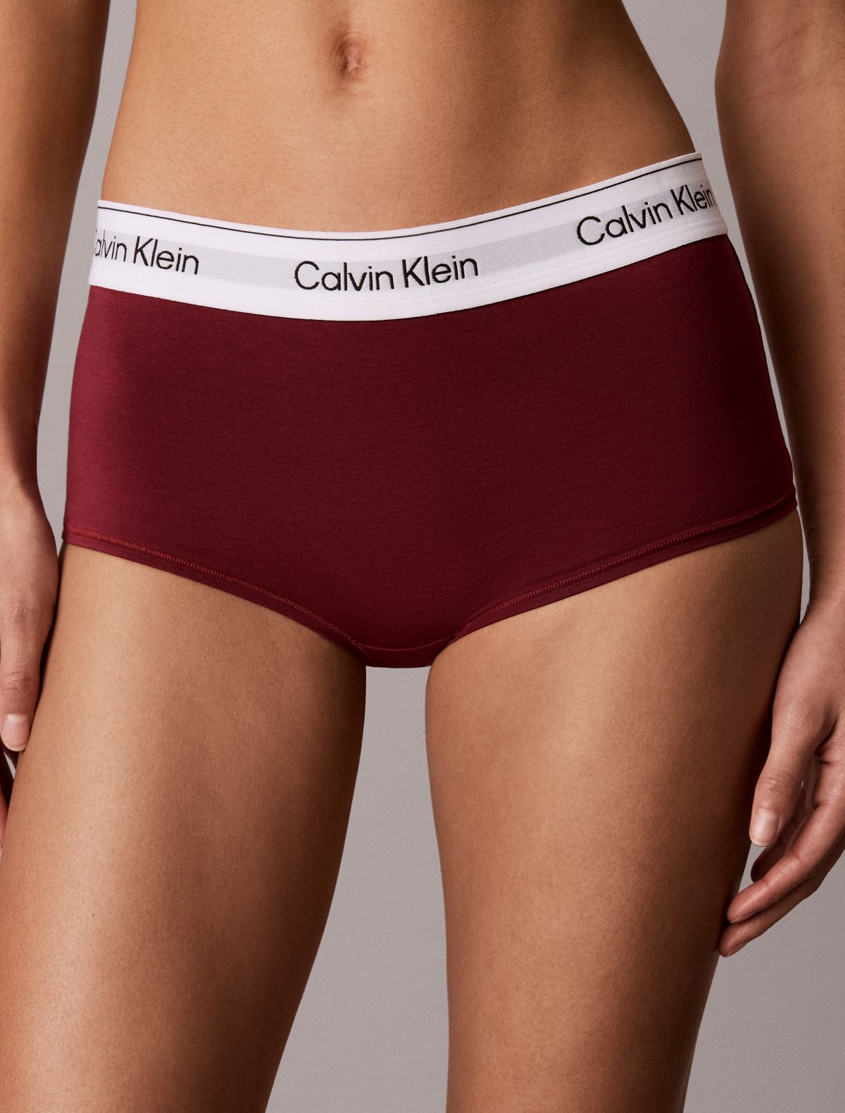 Icon Cotton Modal Boyshort - Established Red