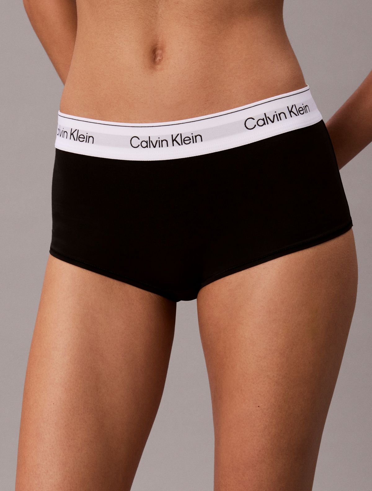Icon Cotton Modal Boyshort - Black