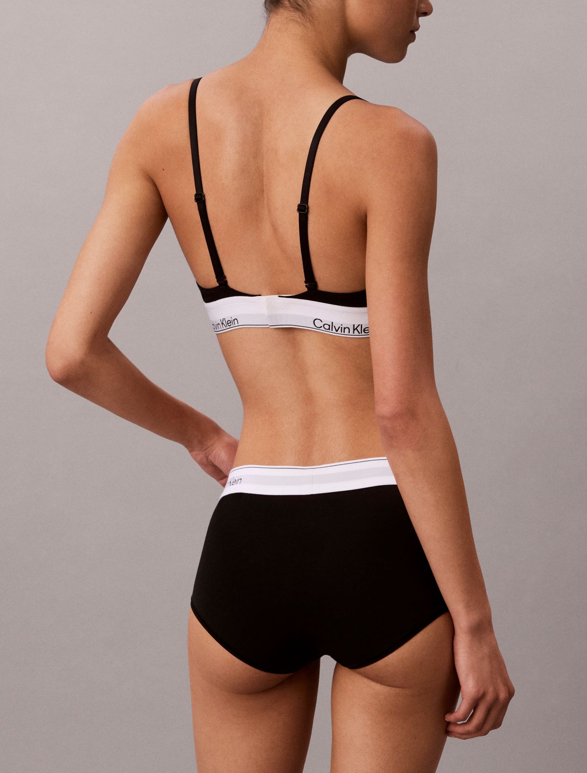 Icon Cotton Modal Boyshort - Black