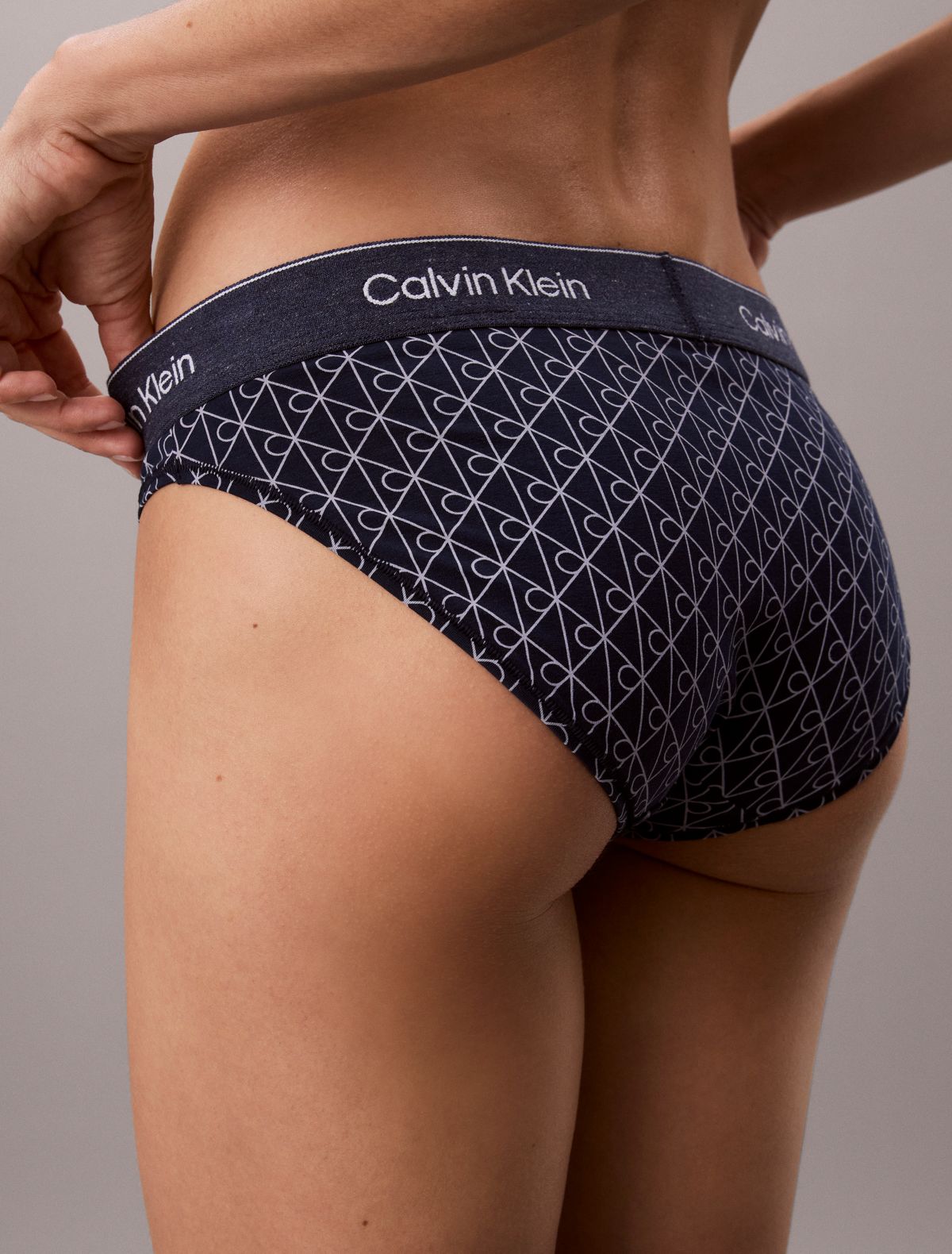 Icon Cotton Modal Bikini - Denim Emblem Pageant Blue