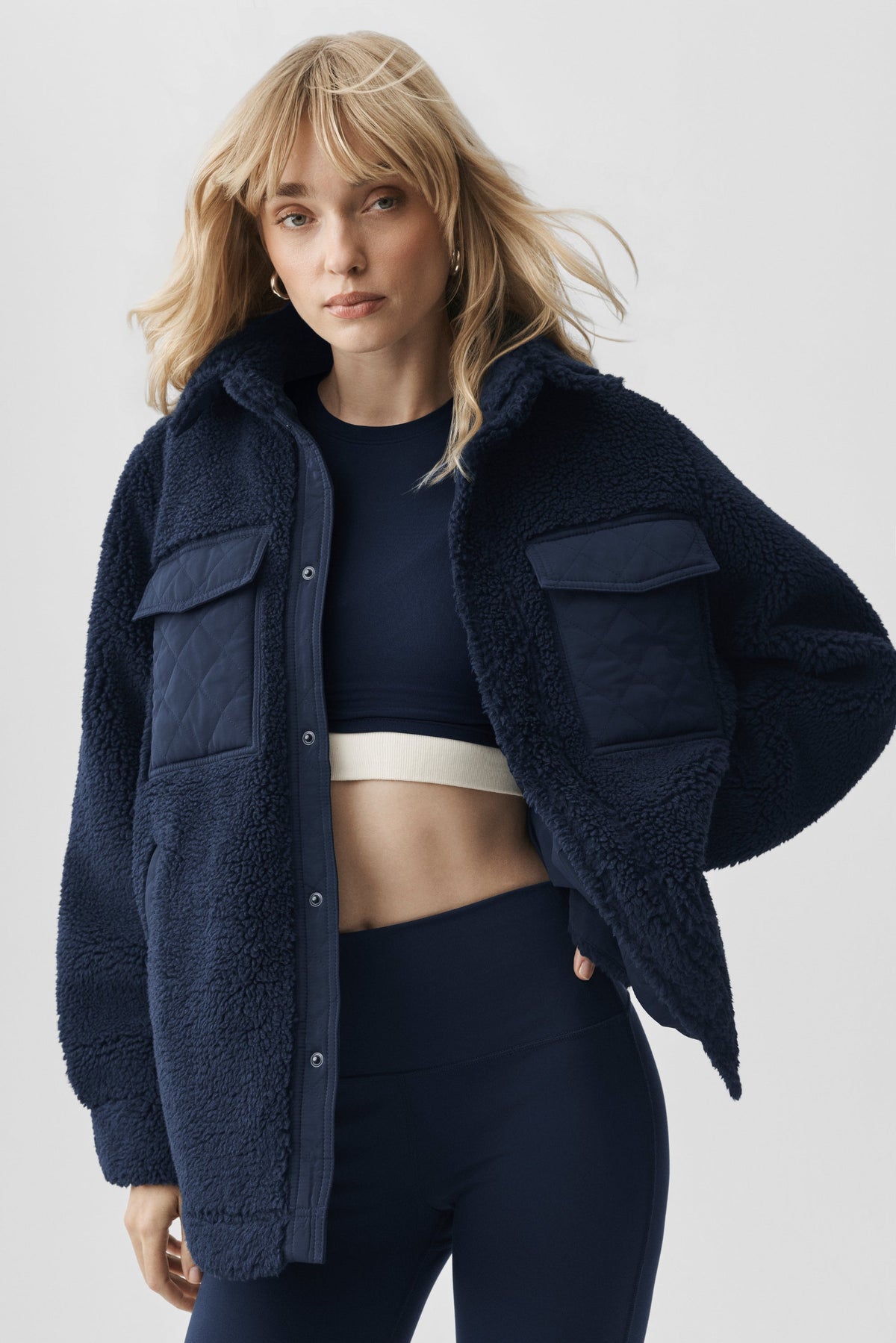 Veste-Chemise Sherpa Edge - Navy
