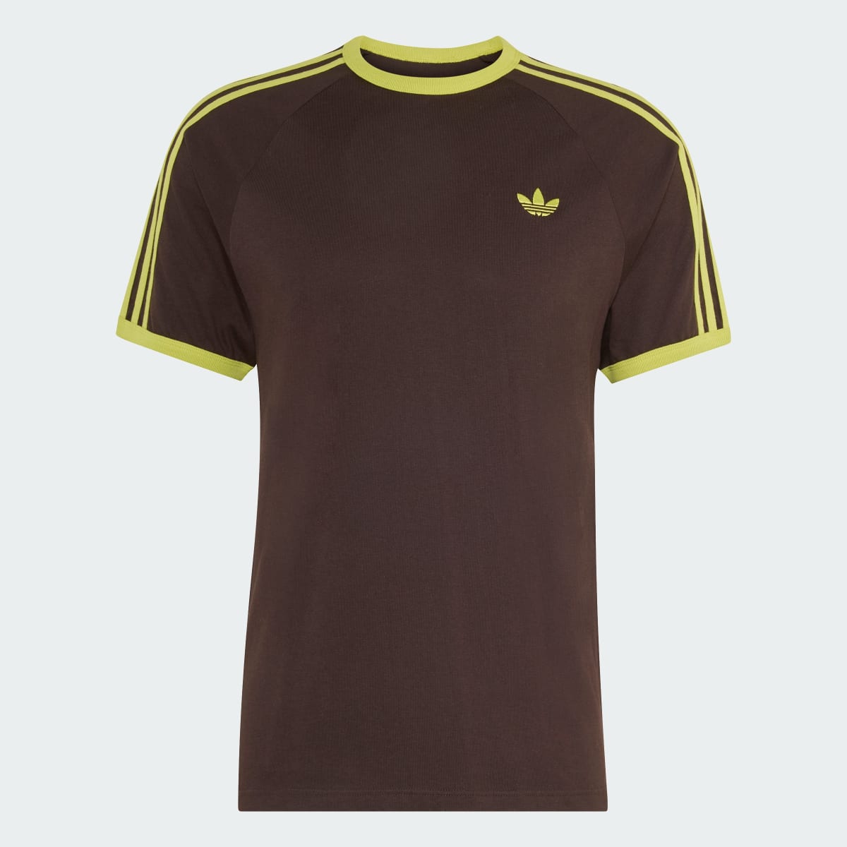 T-shirt 3 bandes – Homme – Aurora Coffee / Preloved Lime