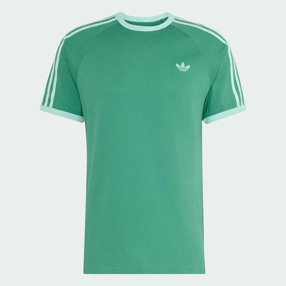 T-shirt 3 bandes – Homme – Blanch Green / Pulse Mint