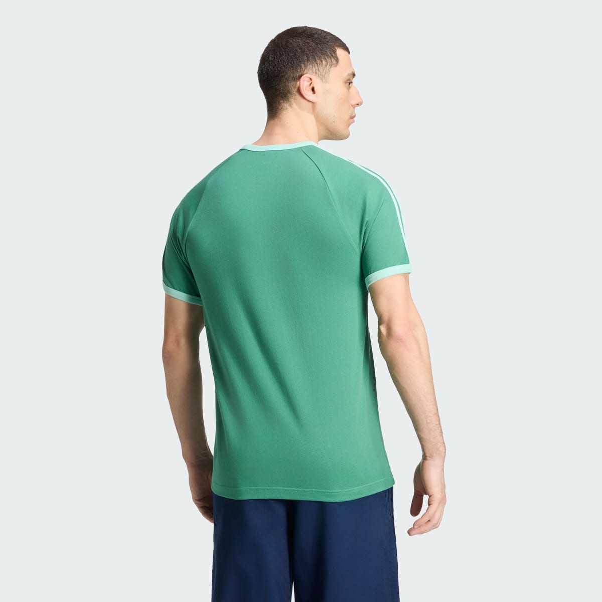 T-shirt 3 bandes – Homme – Blanch Green / Pulse Mint