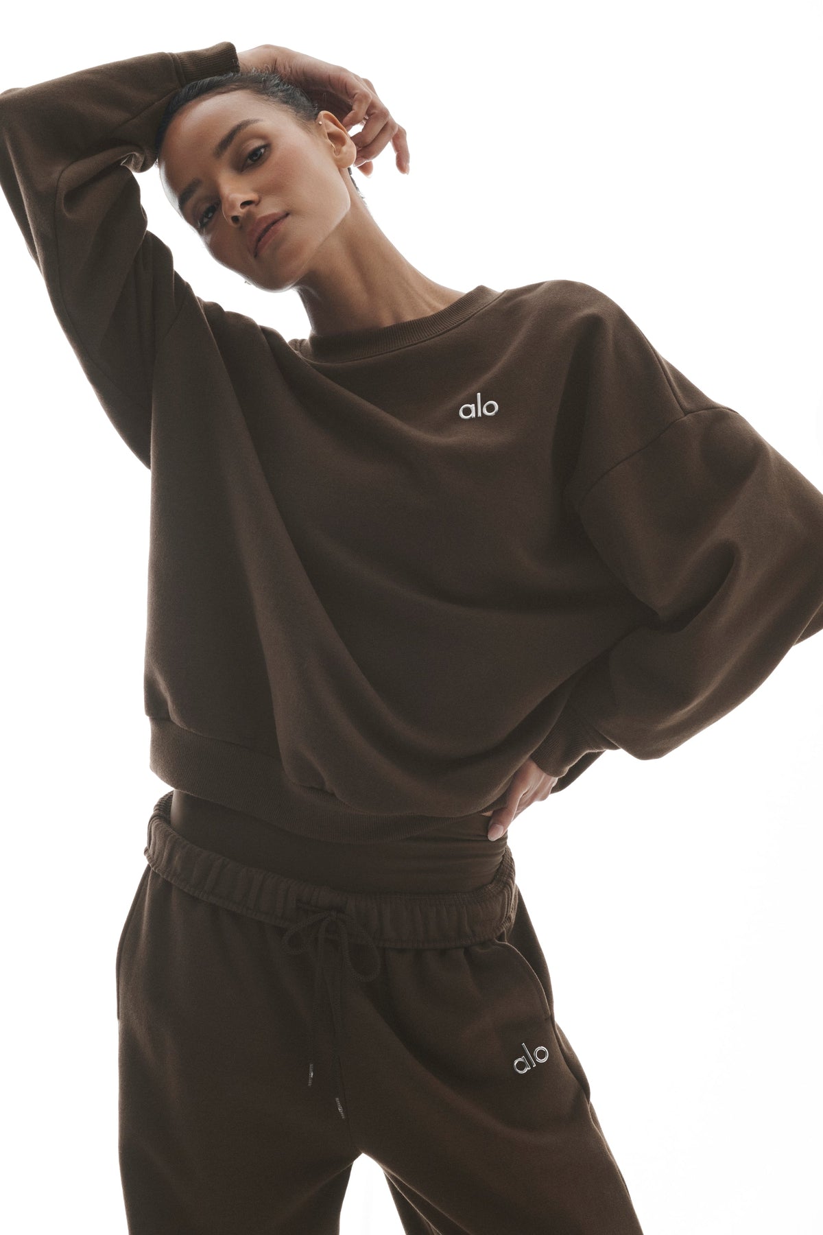 Jersey de cuello redondo Accolade - Espresso