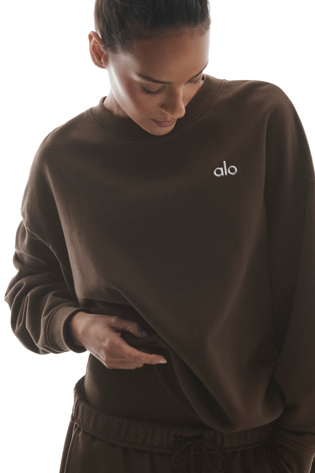 Jersey de cuello redondo Accolade - Espresso