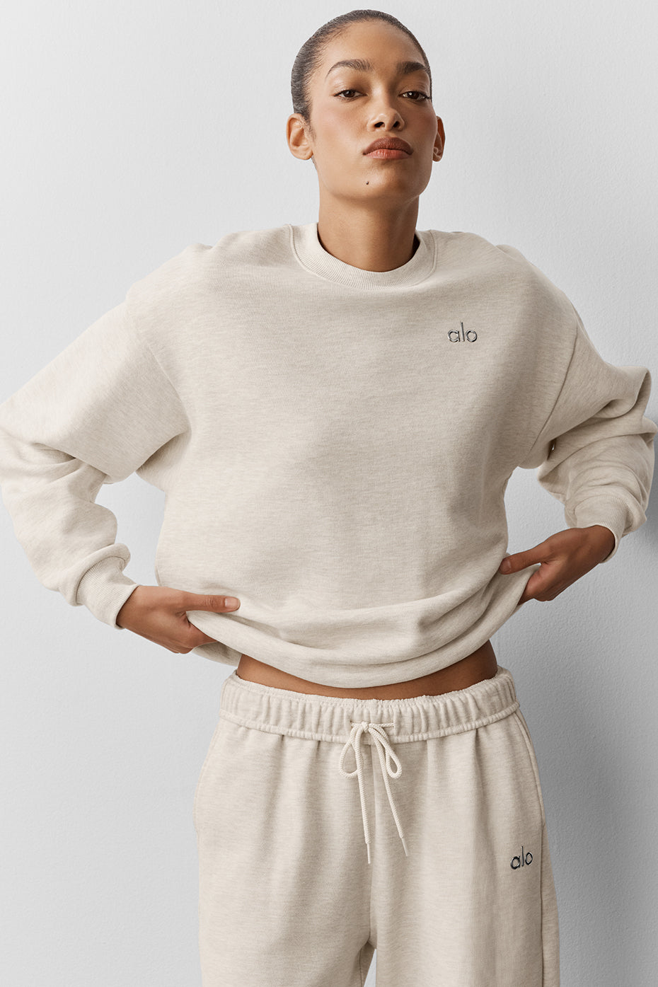 Pull Col Ras-Du-Cou Accolade - Oatmeal Heather