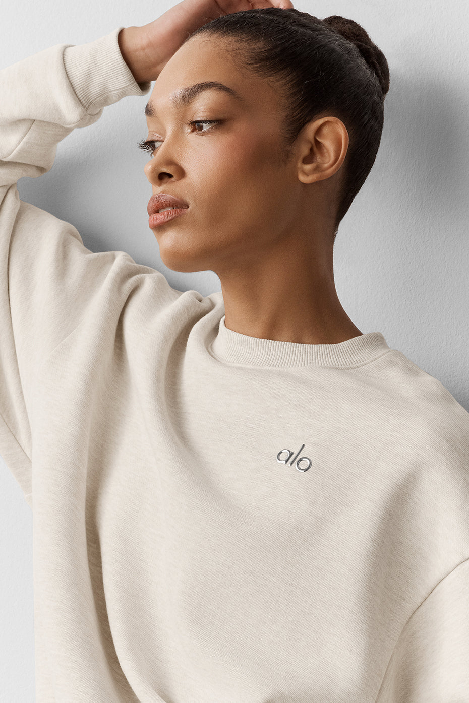 Pull Col Ras-Du-Cou Accolade - Oatmeal Heather