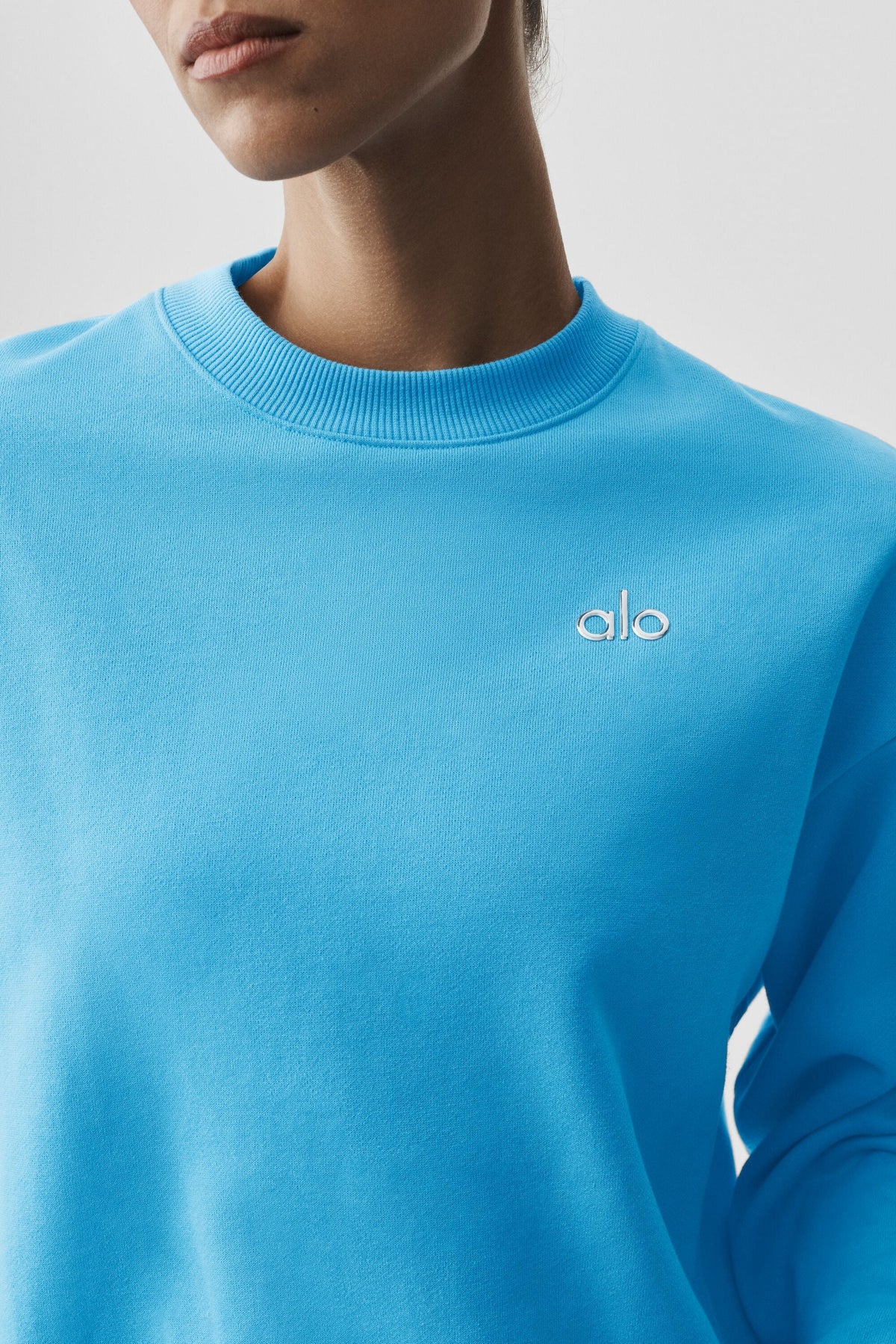 Pull Col Ras-Du-Cou Accolade - Azure Blue