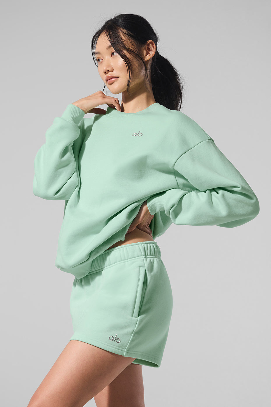 Pull Col Ras-Du-Cou Accolade - Spearmint