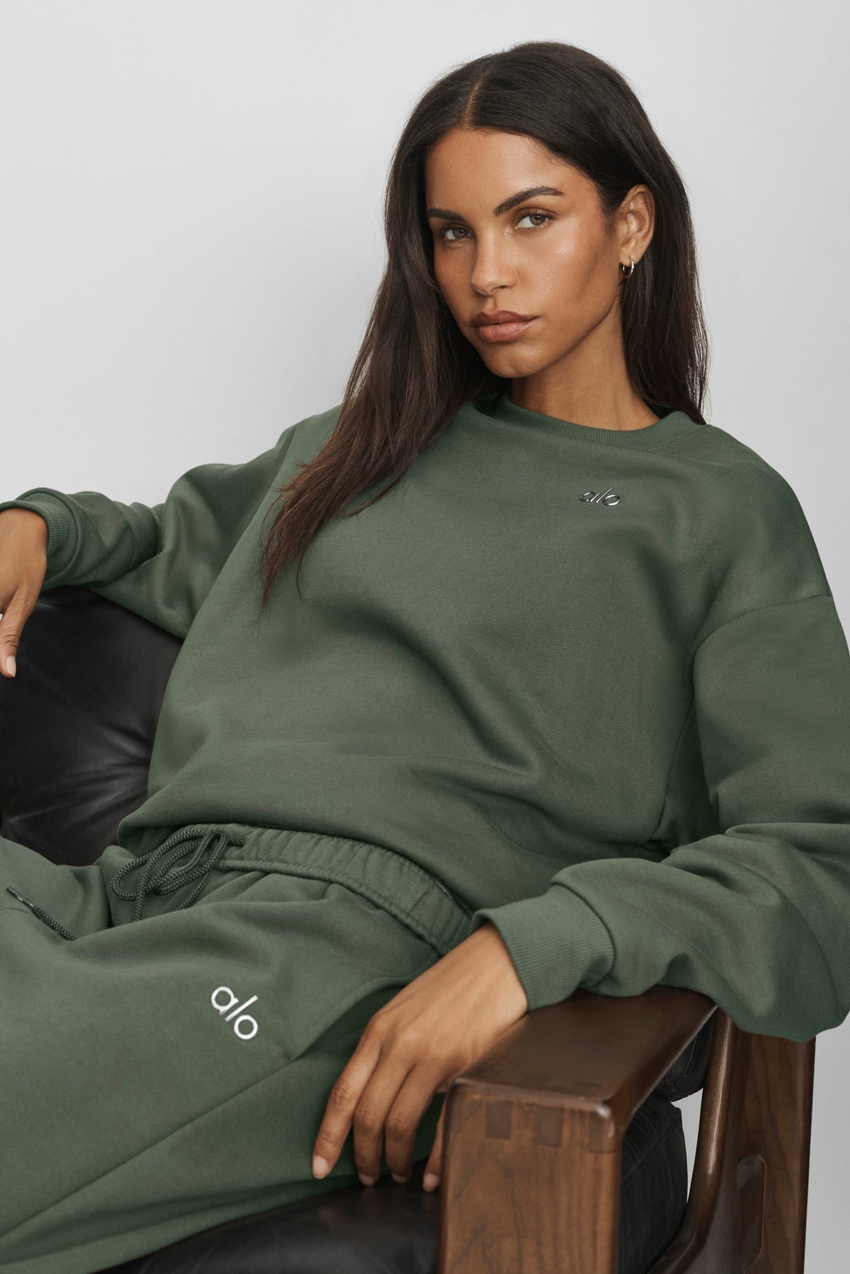 Pull Col Ras-Du-Cou Accolade - Bamboo Green