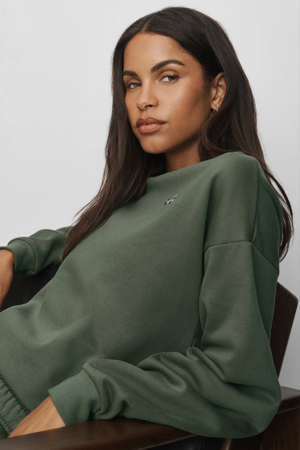 Pull Col Ras-Du-Cou Accolade - Bamboo Green