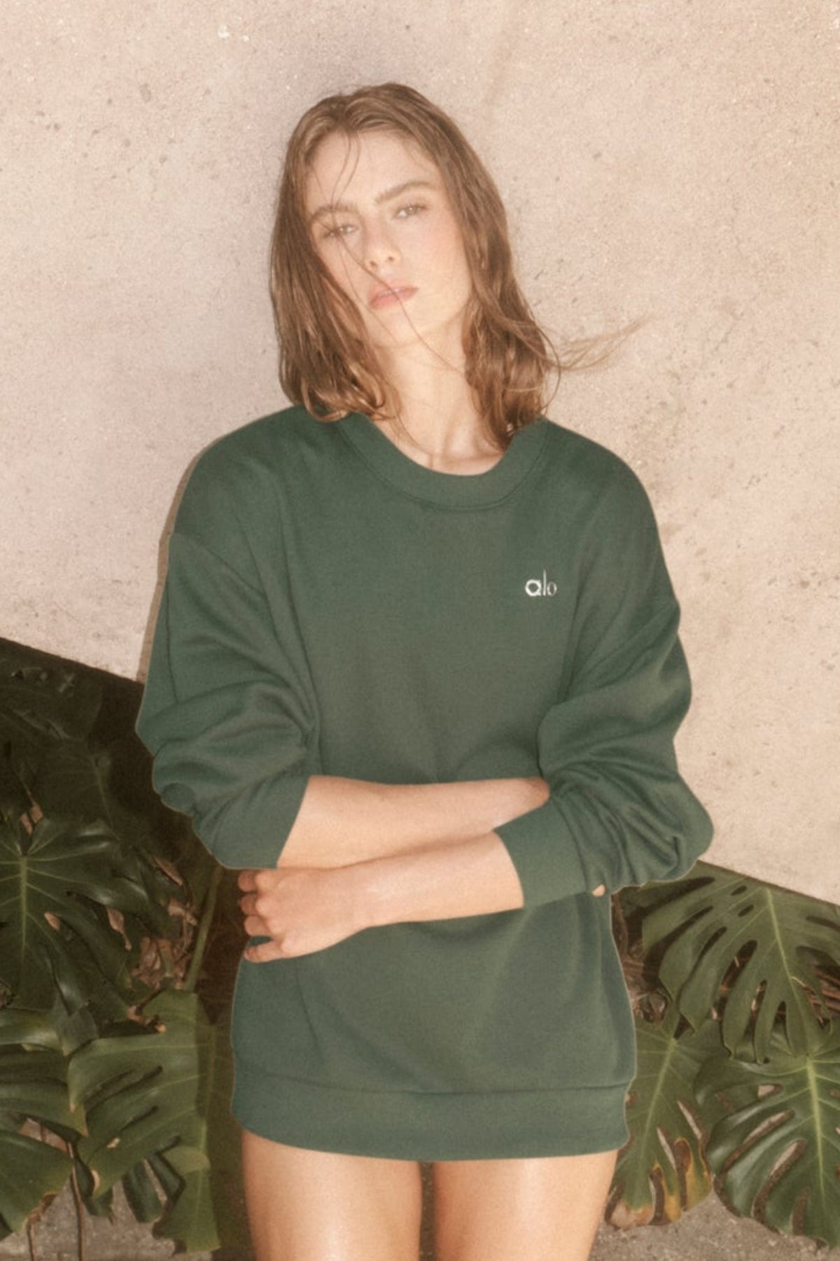 Pull Col Ras-Du-Cou Accolade - Bamboo Green