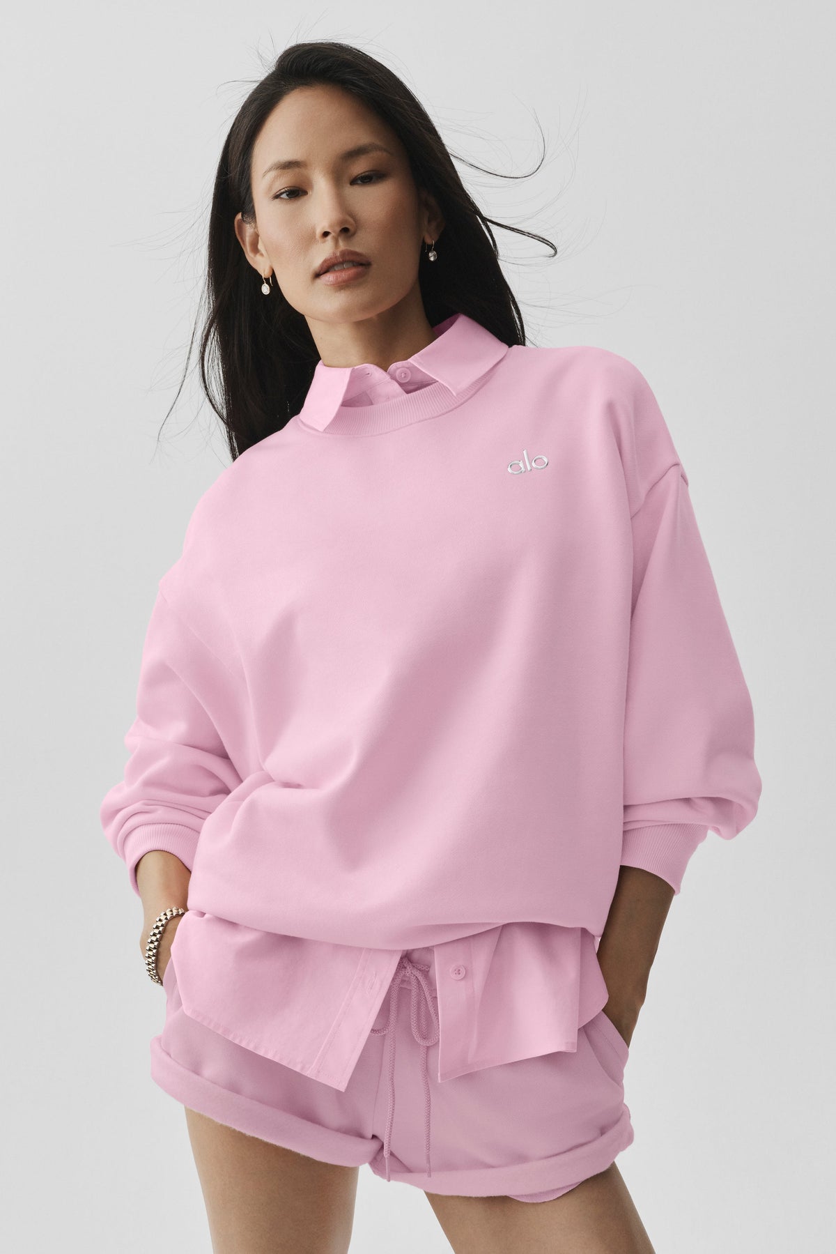 Pull Col Ras-Du-Cou Accolade - Pink Marshmallow