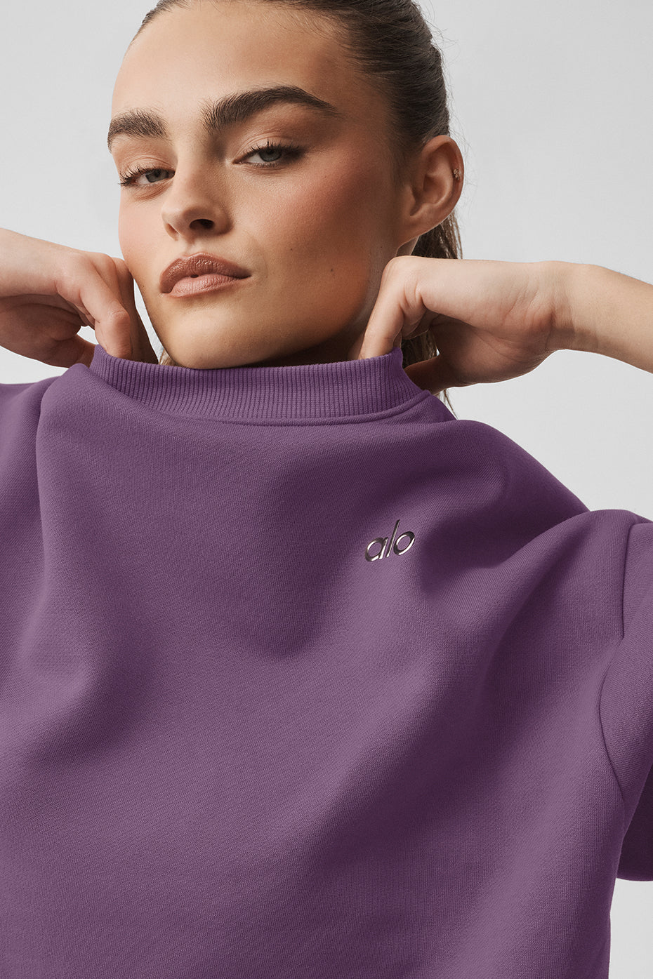 Pull Col Ras-Du-Cou Accolade - Plum Kiss
