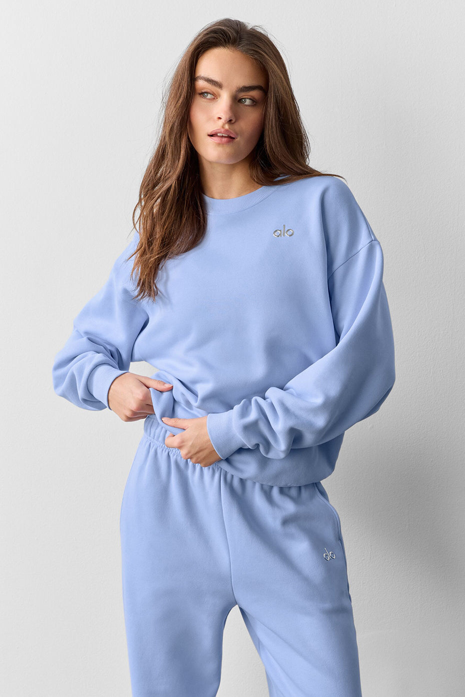 Pull Col Ras-Du-Cou Accolade - Light Provence Blue