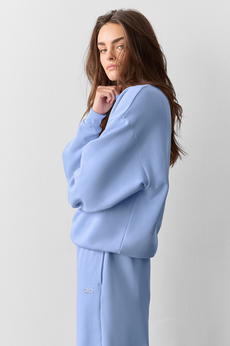 Pull Col Ras-Du-Cou Accolade - Light Provence Blue