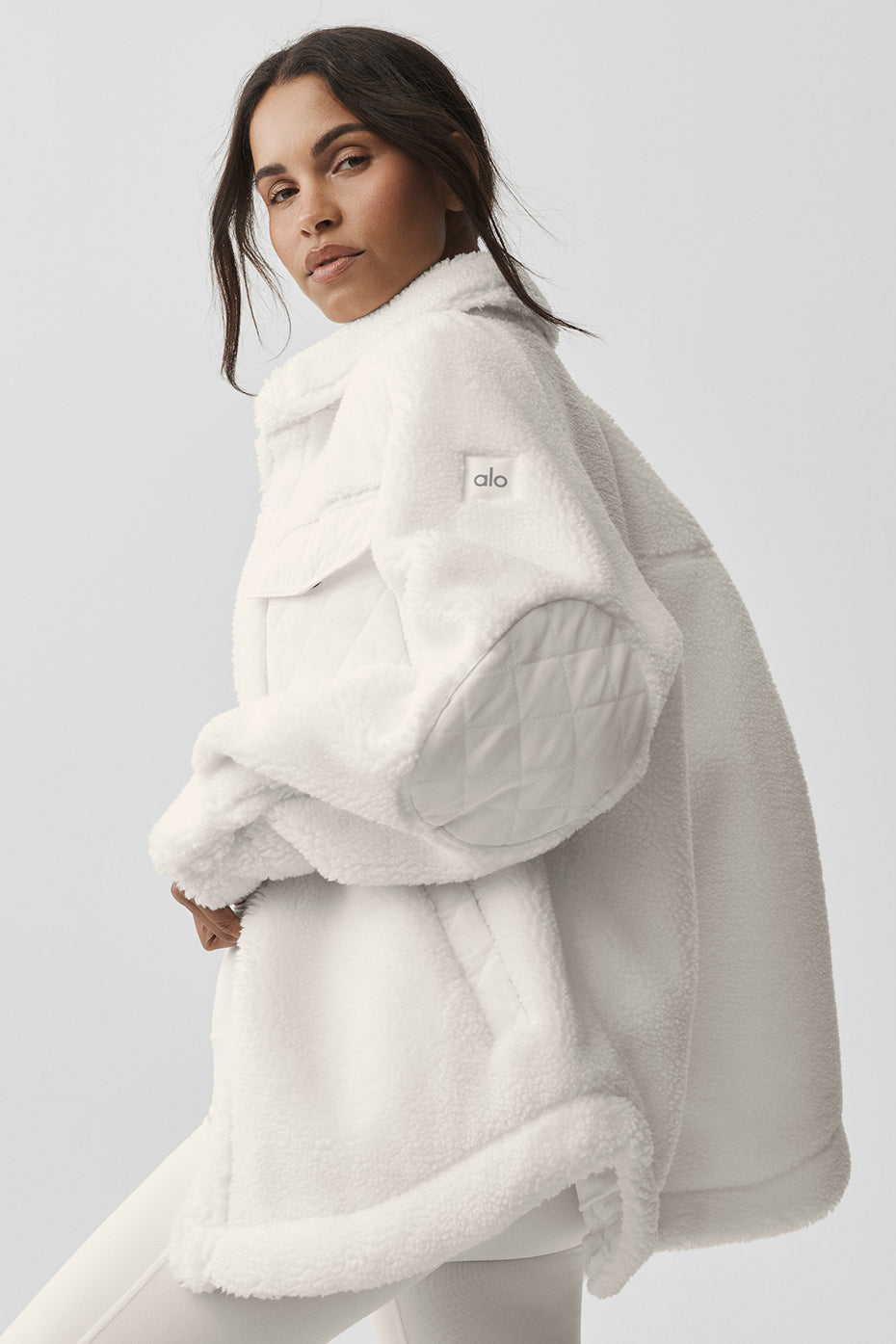 Veste-Chemise Sherpa Edge - Ivory