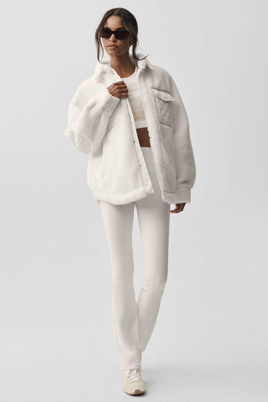 Veste-Chemise Sherpa Edge - Ivory
