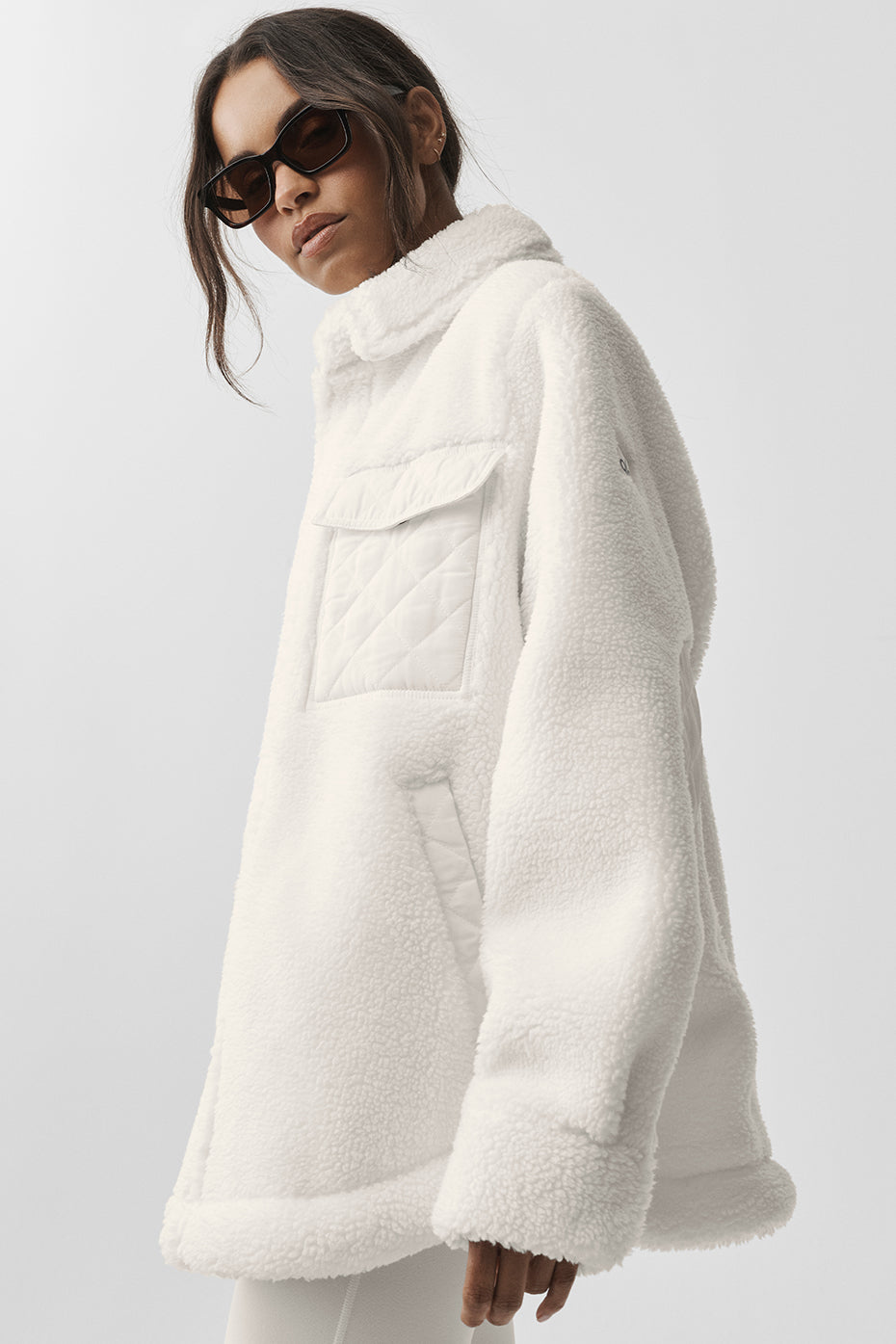 Veste-Chemise Sherpa Edge - Ivory