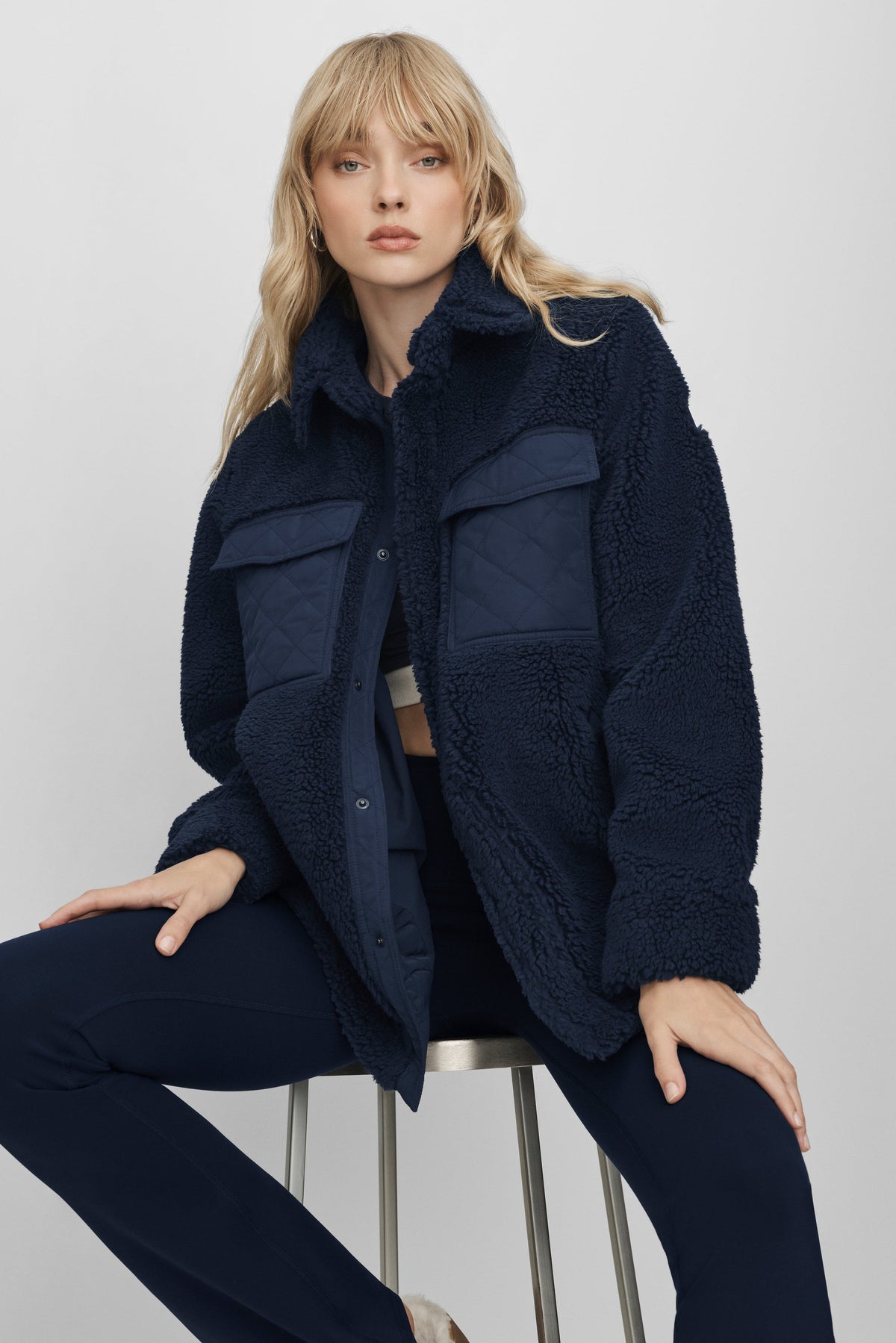Veste-Chemise Sherpa Edge - Navy