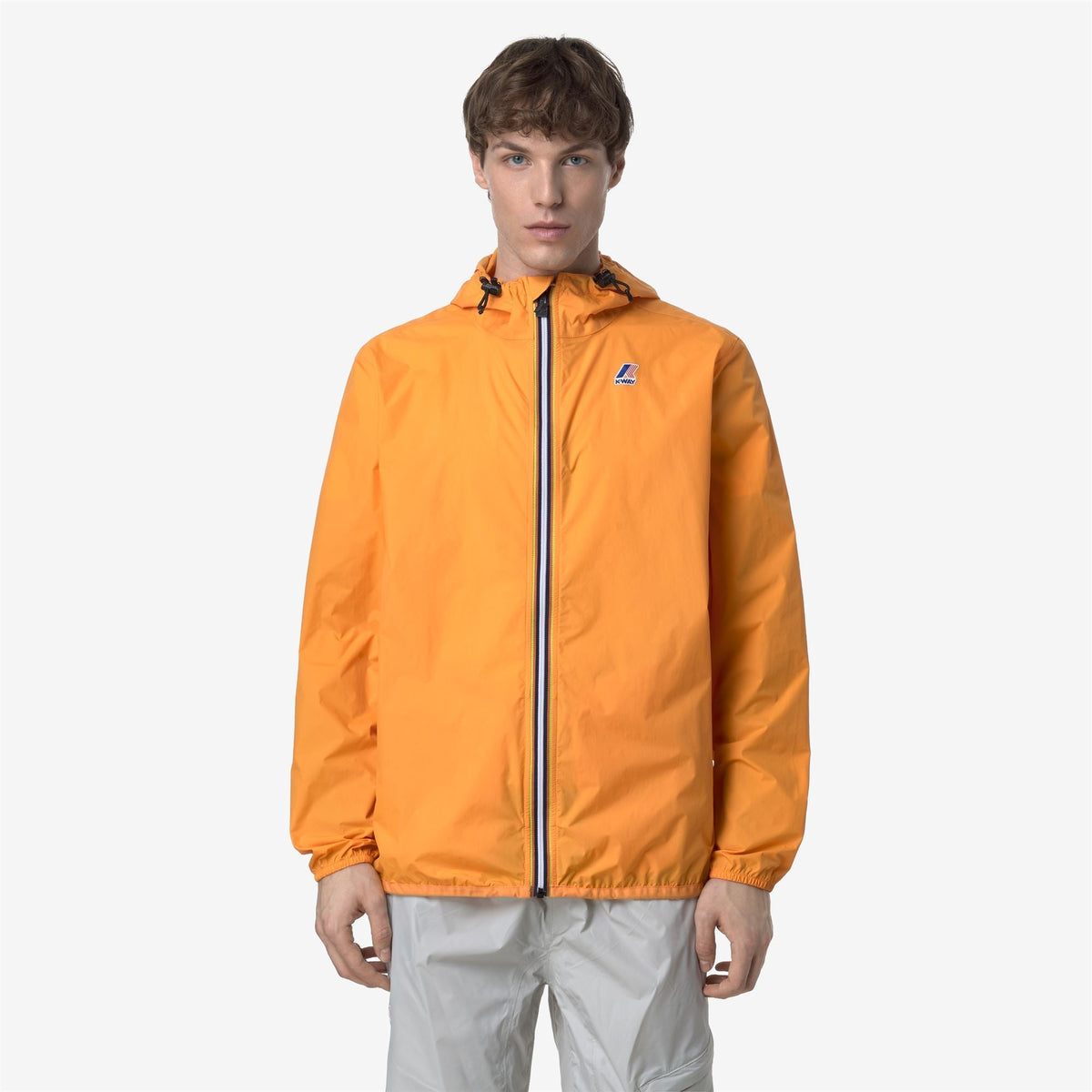 K-Way Le Vrai 4.0 Claude – Veste mi-longue unisexe – Orange