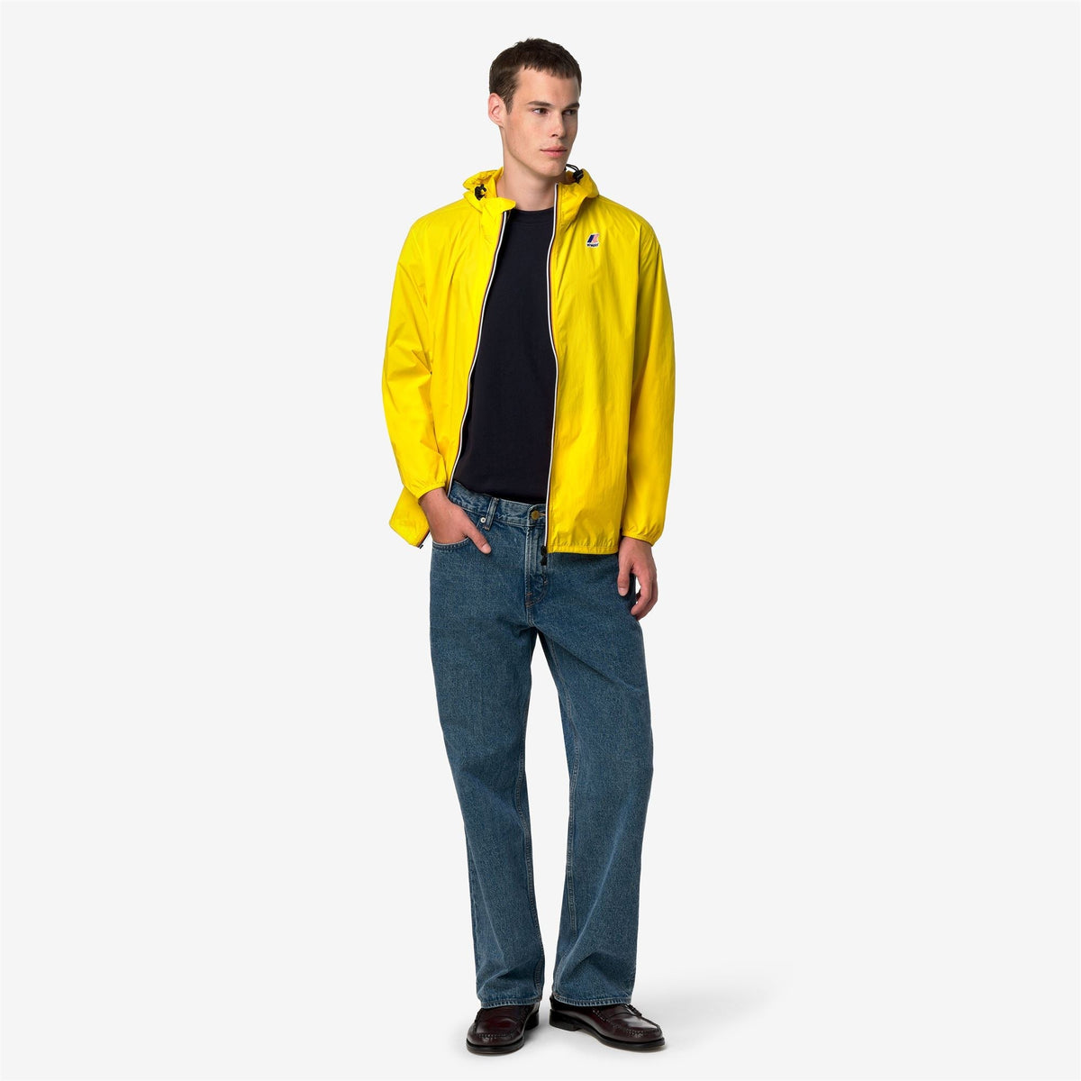 K-Way Le Vrai 4.0 Claude – Veste mi-longue unisexe – Yellow Dk