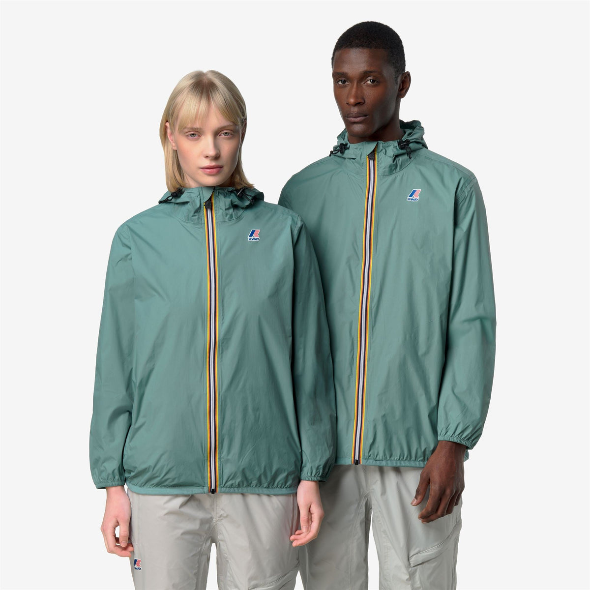 K-Way Le Vrai 4.0 Claude – Veste mi-longue unisexe – Green Mine