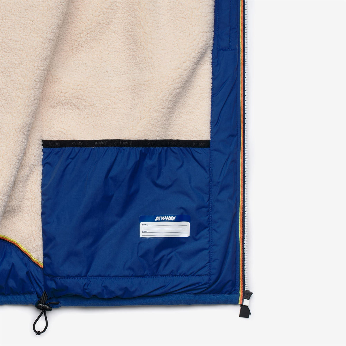 K-Way Le Vrai 4.0 Claude Orsetto – Veste mi-longue unisexe – Blue Royal Marine