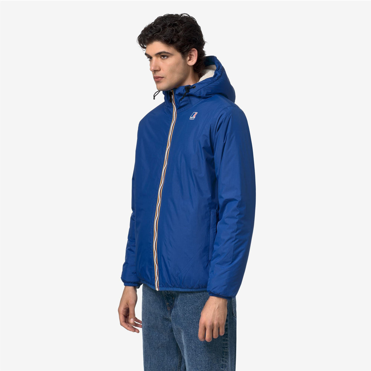 K-Way Le Vrai 4.0 Claude Orsetto – Veste mi-longue unisexe – Blue Royal Marine