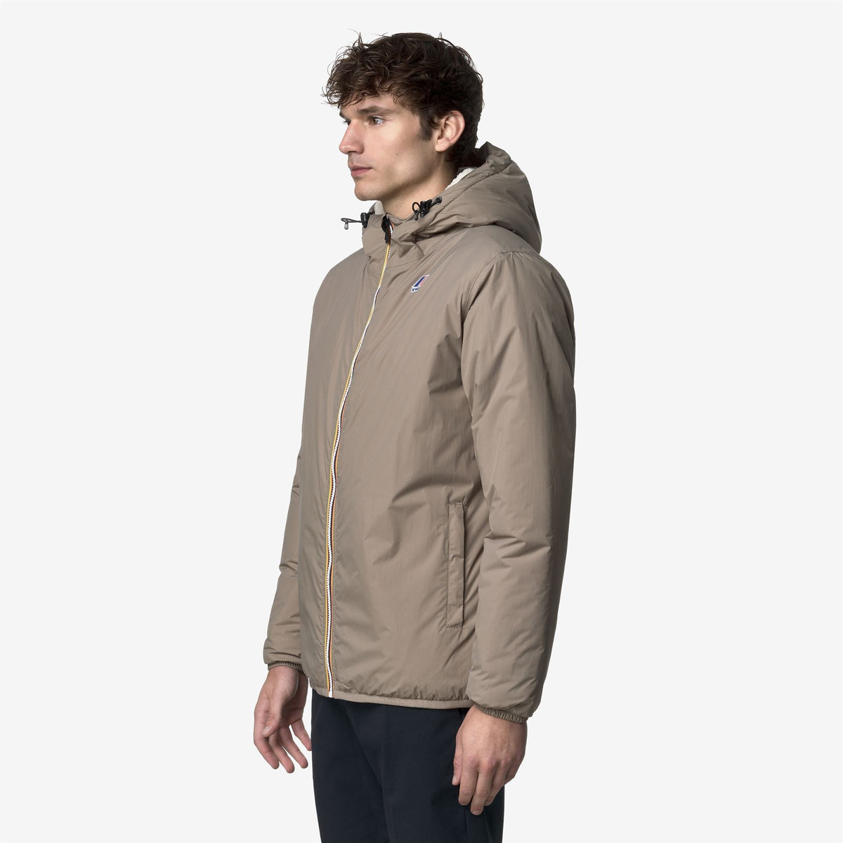 K-Way Le Vrai 4.0 Claude Orsetto – Veste mi-longue unisexe – Beige Taupe