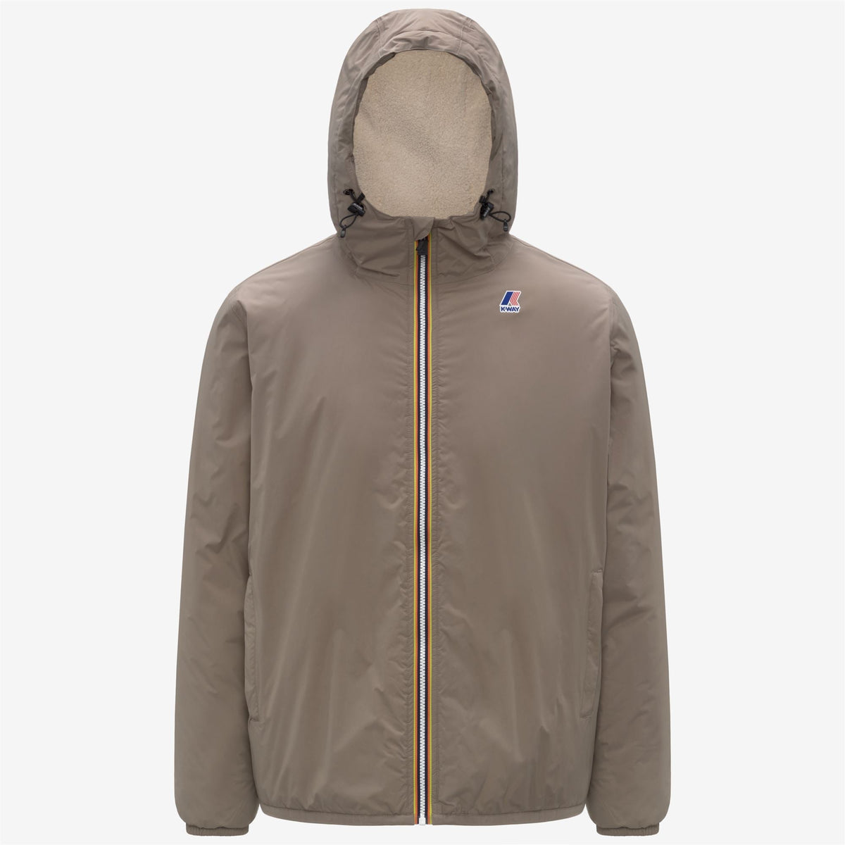 K-Way Le Vrai 4.0 Claude Orsetto – Veste mi-longue unisexe – Beige Taupe