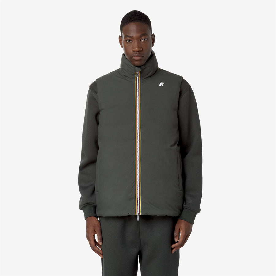 K-Way Valen ST Thermo Double – Chaqueta corta de hombre – Green Blackish - Black Pure