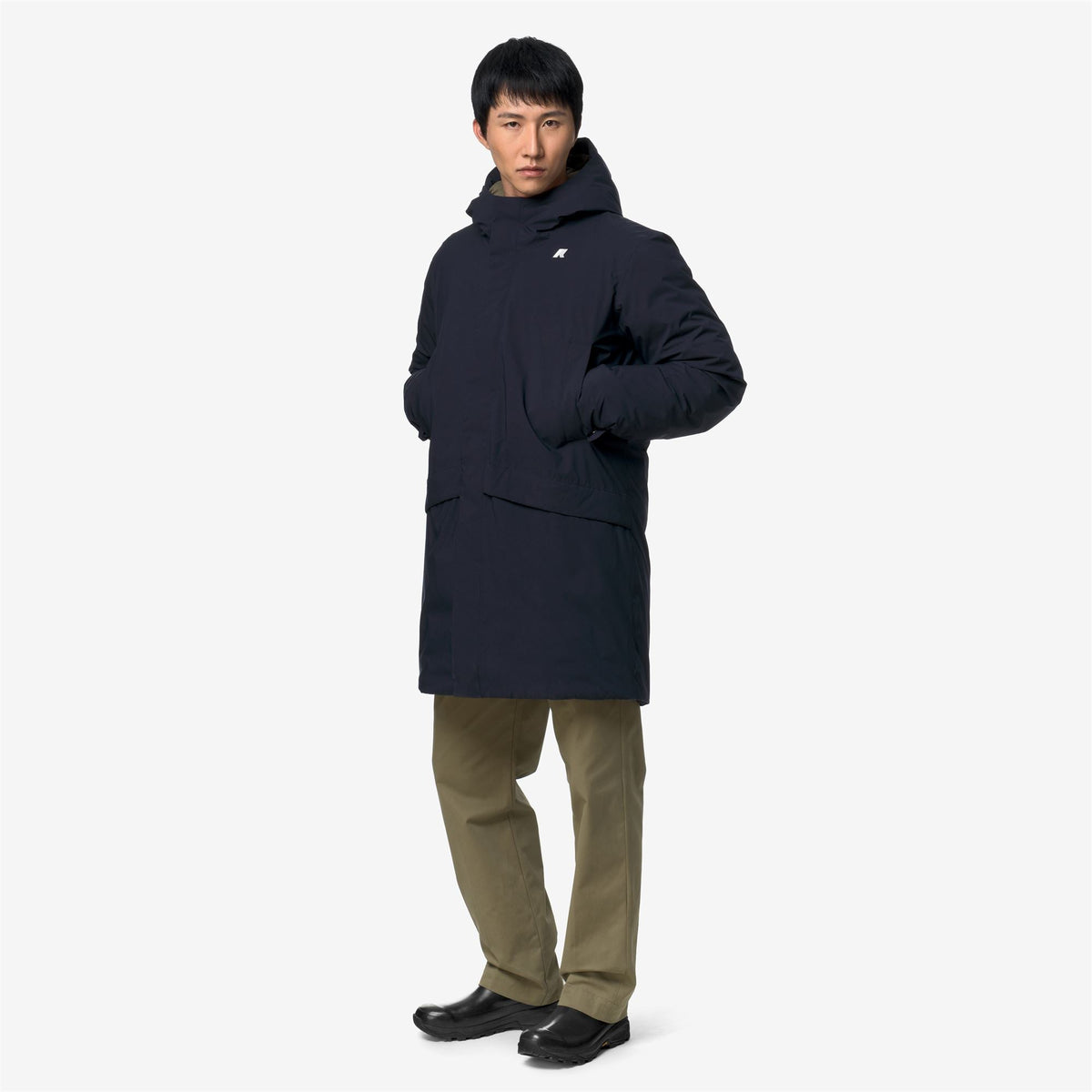 K-Way Jarno ST Thermo – Veste 3/4 homme – Blue Depth - Green Army