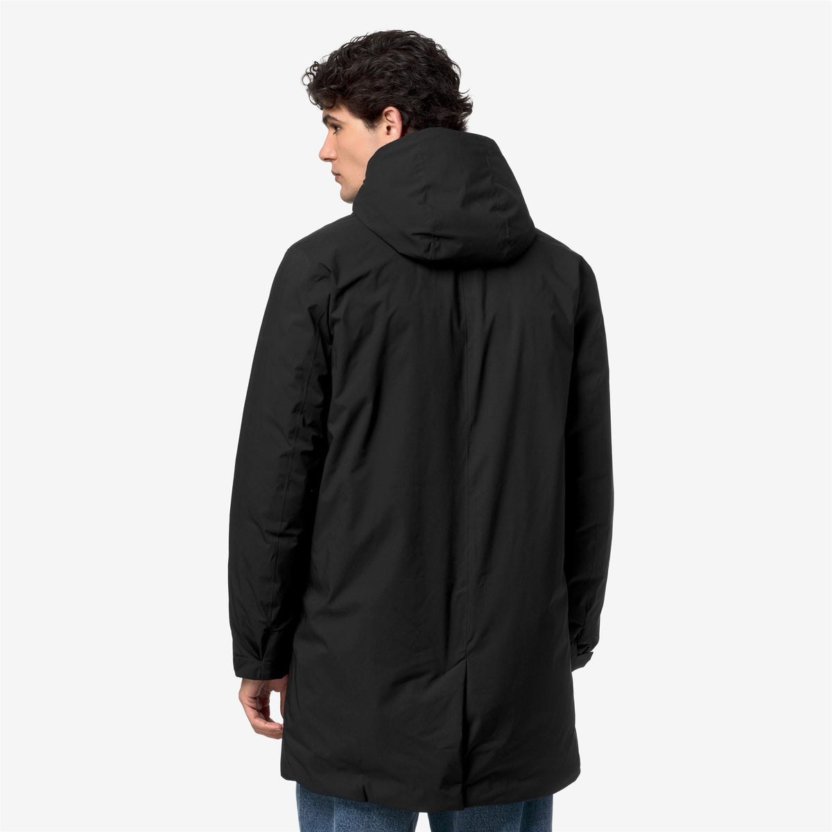 K-Way Jarno ST Thermo – Veste 3/4 homme – Black Pure - Beige Khaki