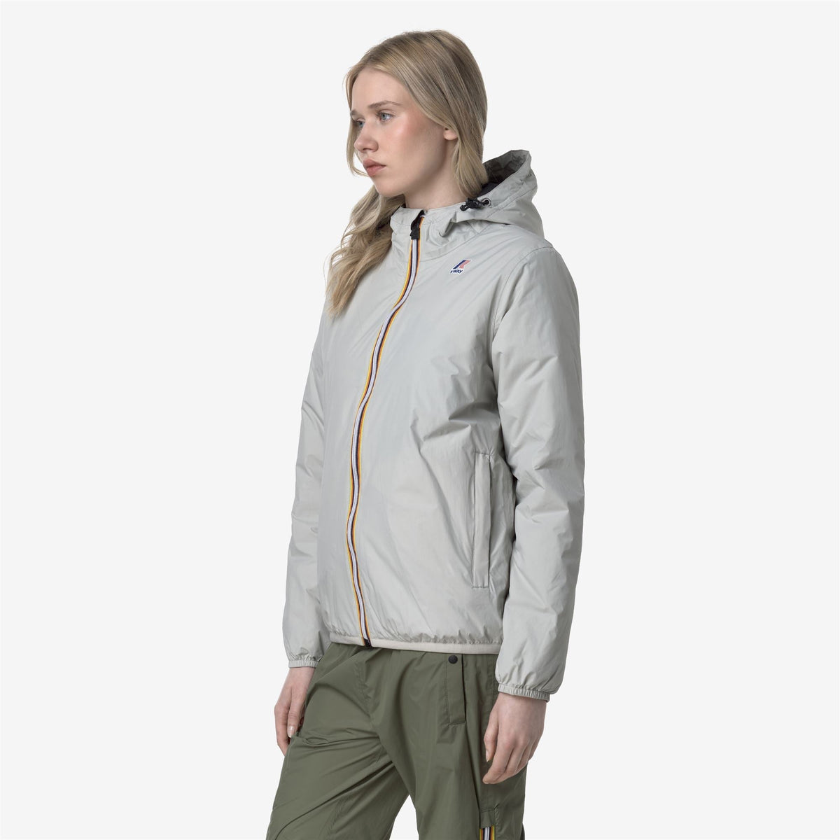 K-Way Le Vrai 4.0 Claude Warm – Veste mi-longue unisexe – Beige Lt