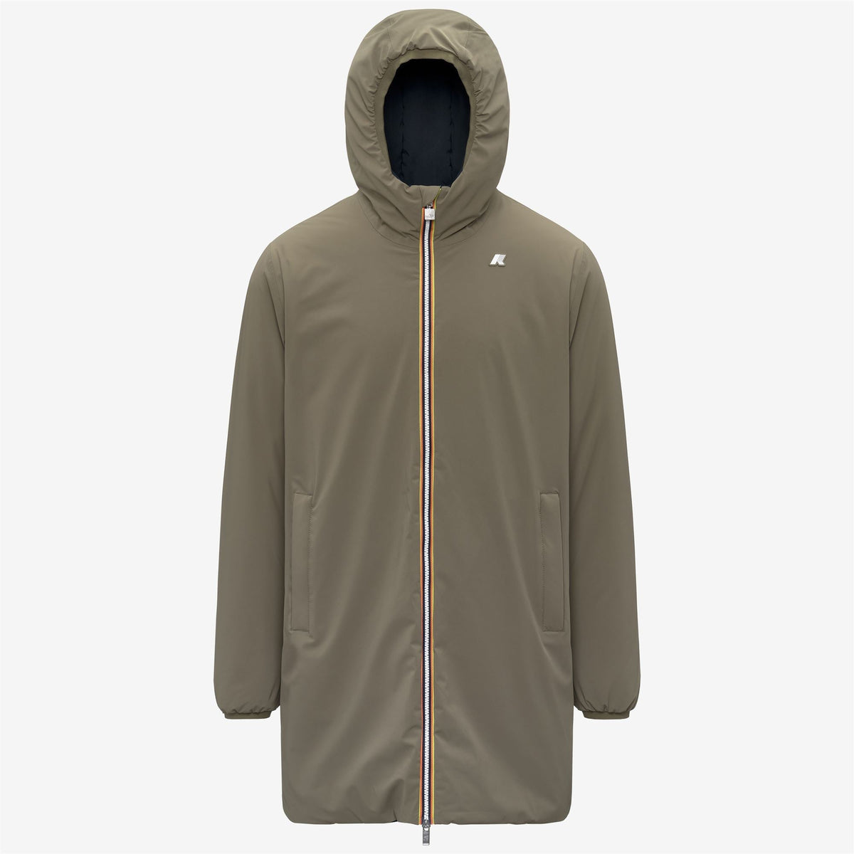 K-Way Jacob ST Warm Double – Veste 3/4 homme – Green Army - Blue Depth