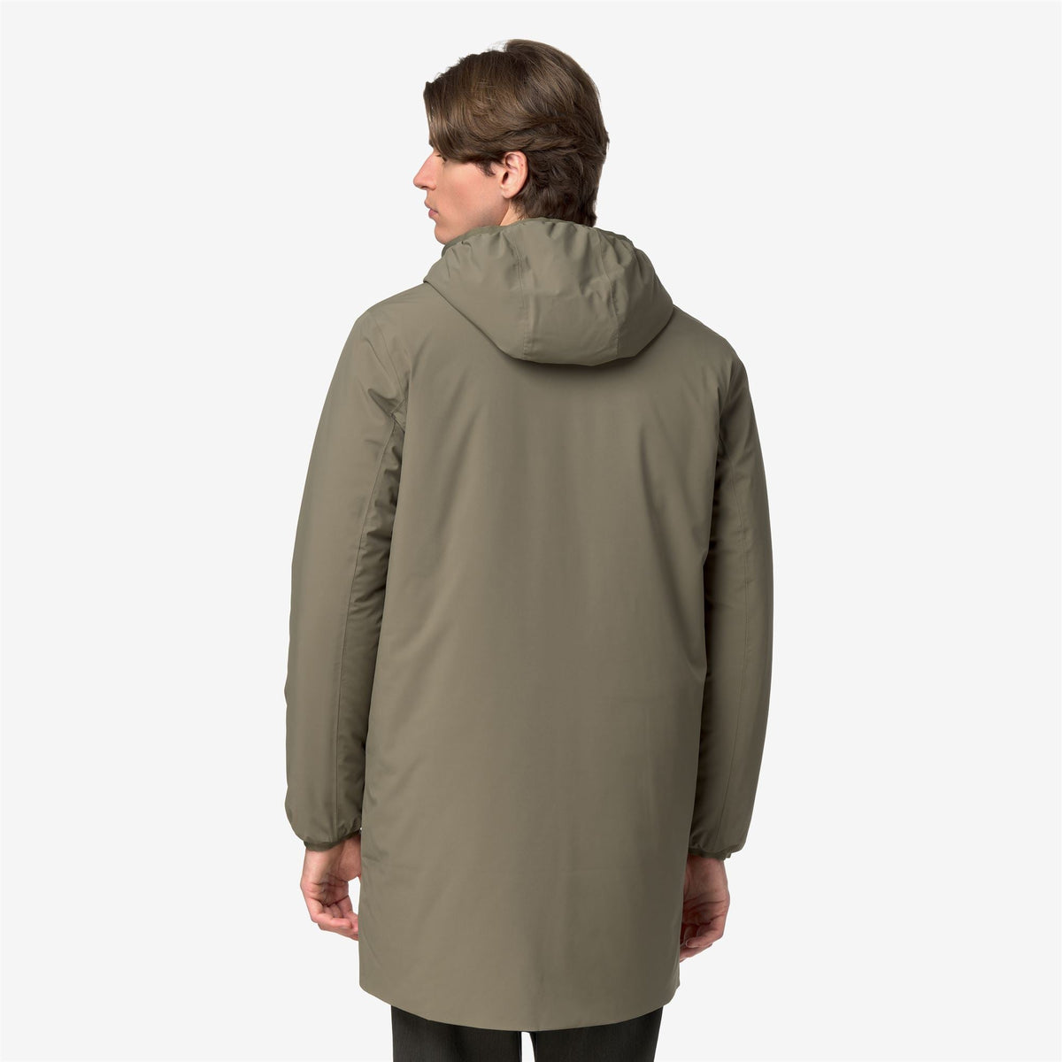 K-Way Jacob ST Warm Double – Veste 3/4 homme – Green Army - Blue Depth