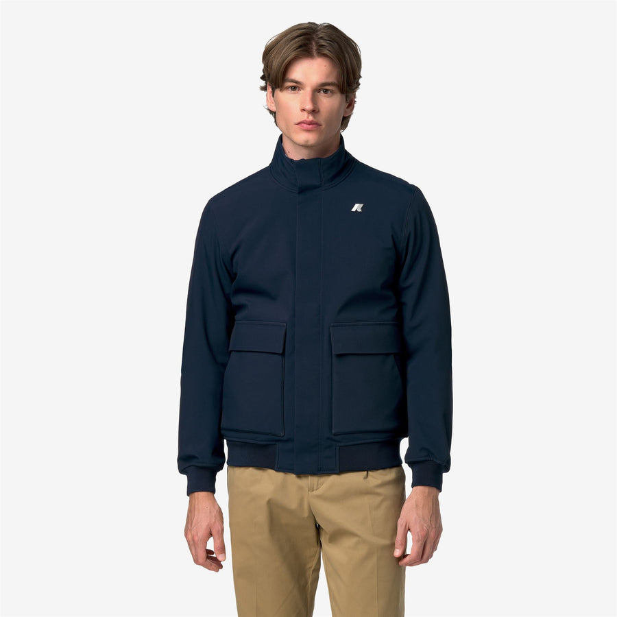 K-Way Herve Bonded – Chaqueta corta de hombre – Blue Dep-Blue D