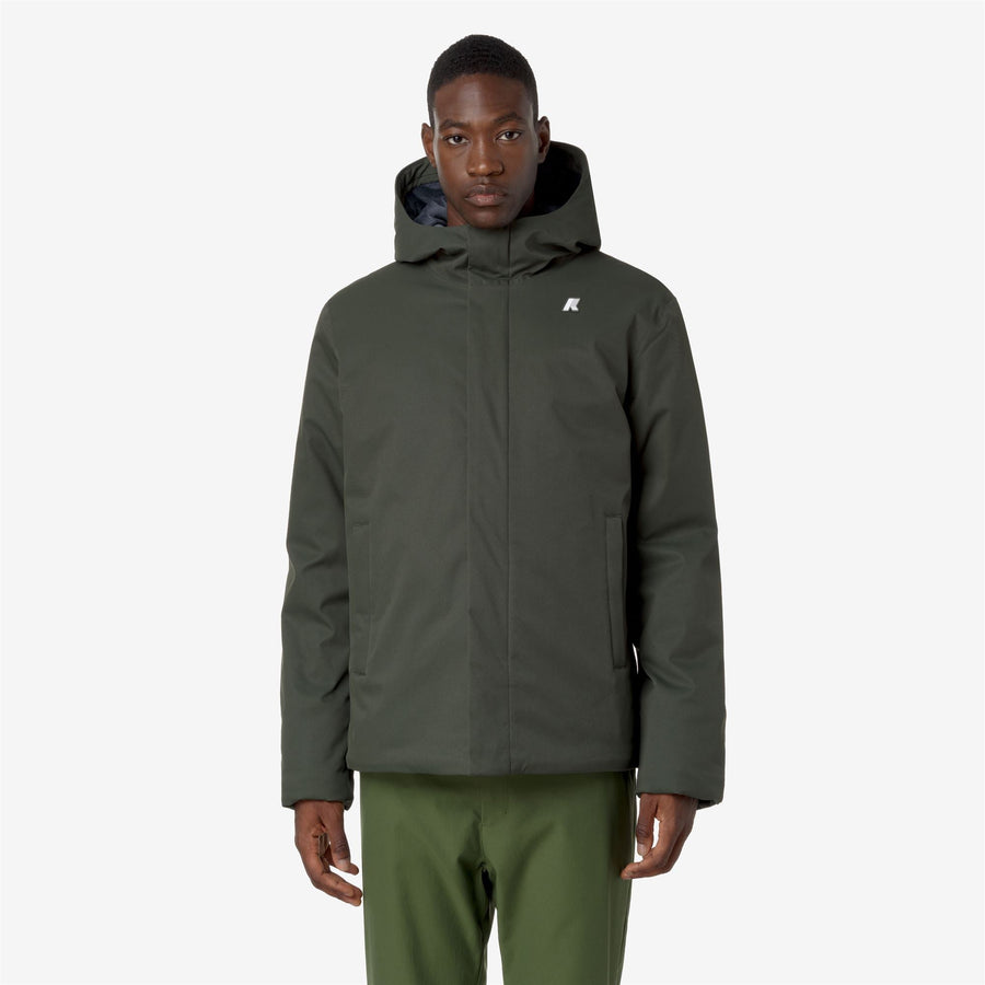 K-Way Jacko Twill Marmotta – Chaqueta corta de hombre – Green B-Blue A