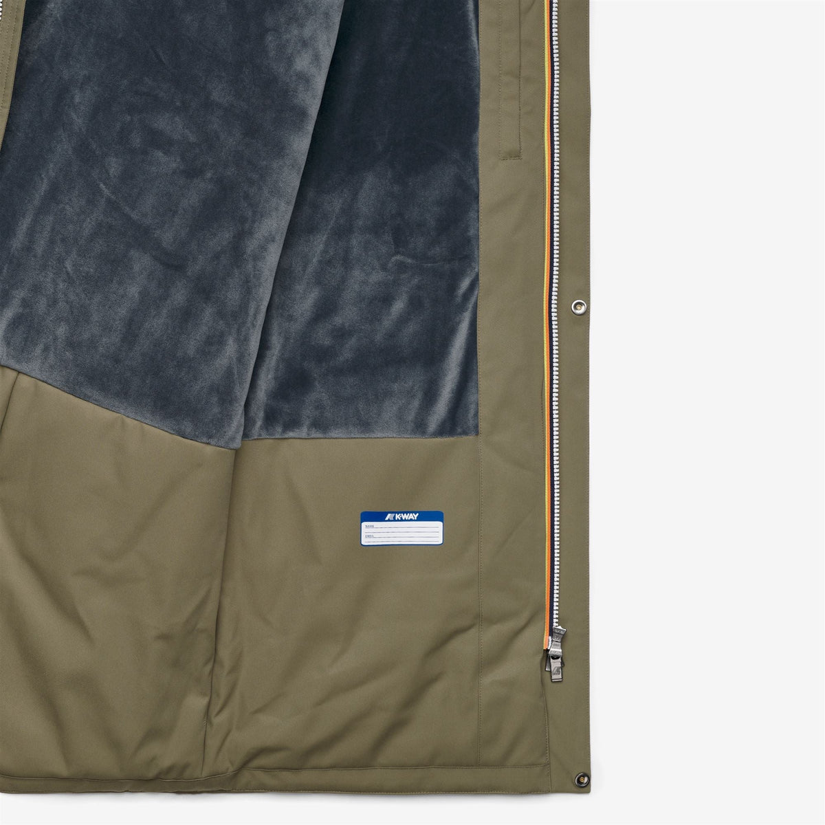 K-Way Jarno Twill Marmotta – Veste courte homme – Green Army - Blue Airforce