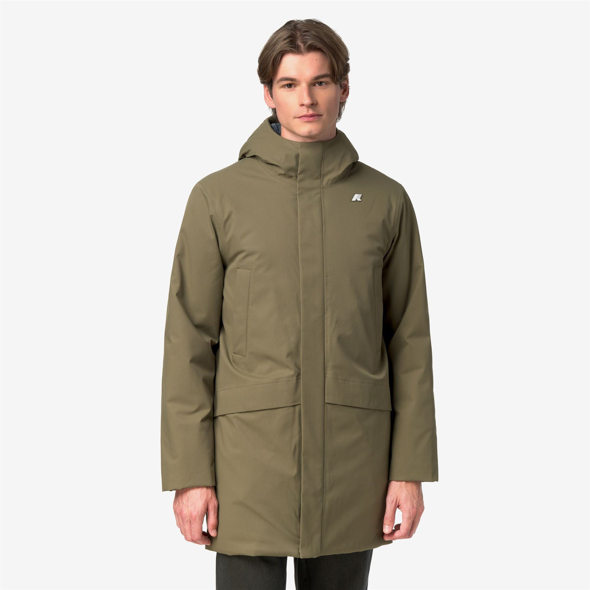 K-Way Jarno Twill Marmotta – Veste courte homme – Green Army - Blue Airforce