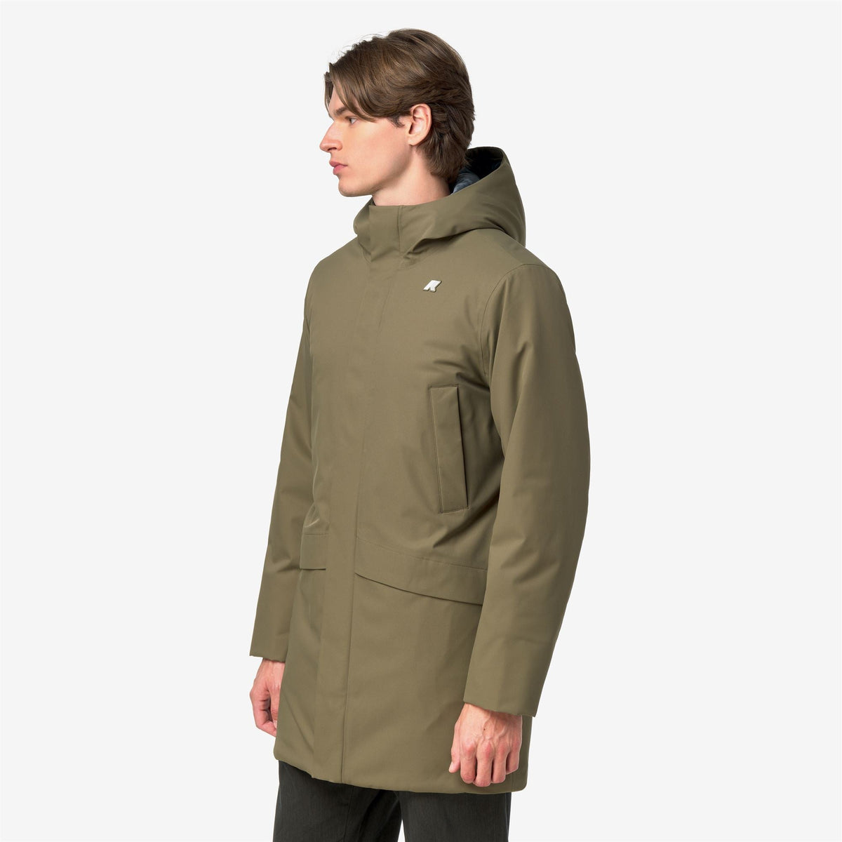 K-Way Jarno Twill Marmotta – Veste courte homme – Green Army - Blue Airforce