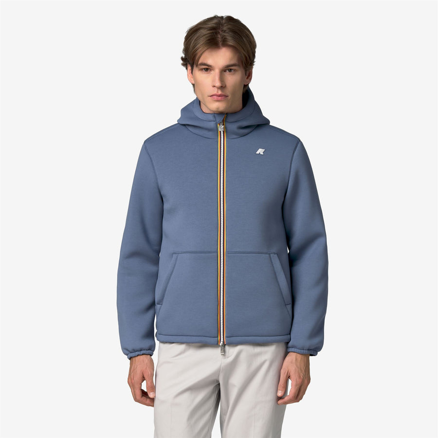 K-Way Jack Spacer Nylon Double – Chaqueta corta de hombre – Blue Wild - Blue Depth