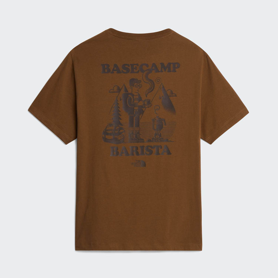 Camiseta gráfica informal unisex Basecamp Barista