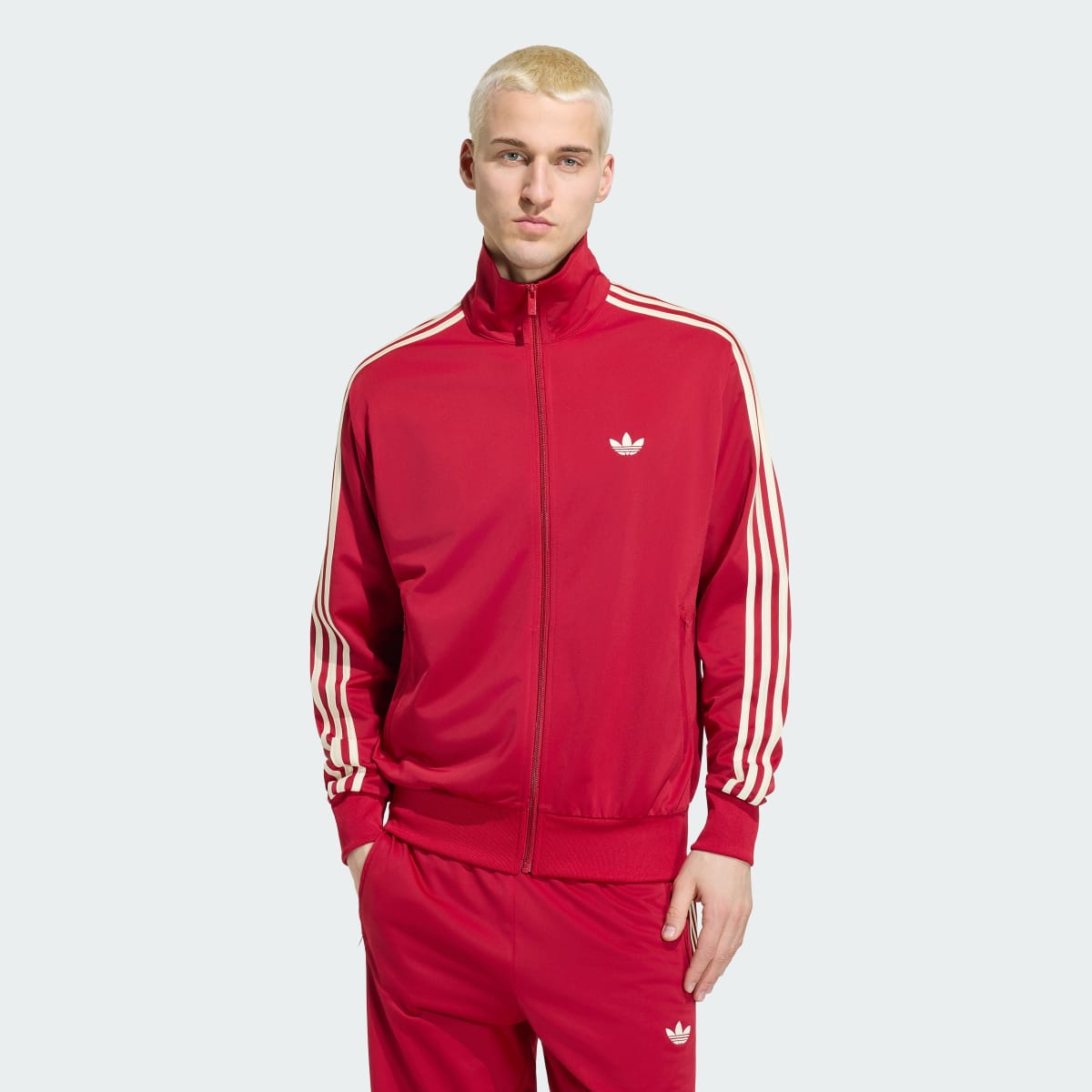 Veste de survêtement Firebird – Homme – Team Victory Red / Warm Vanilla