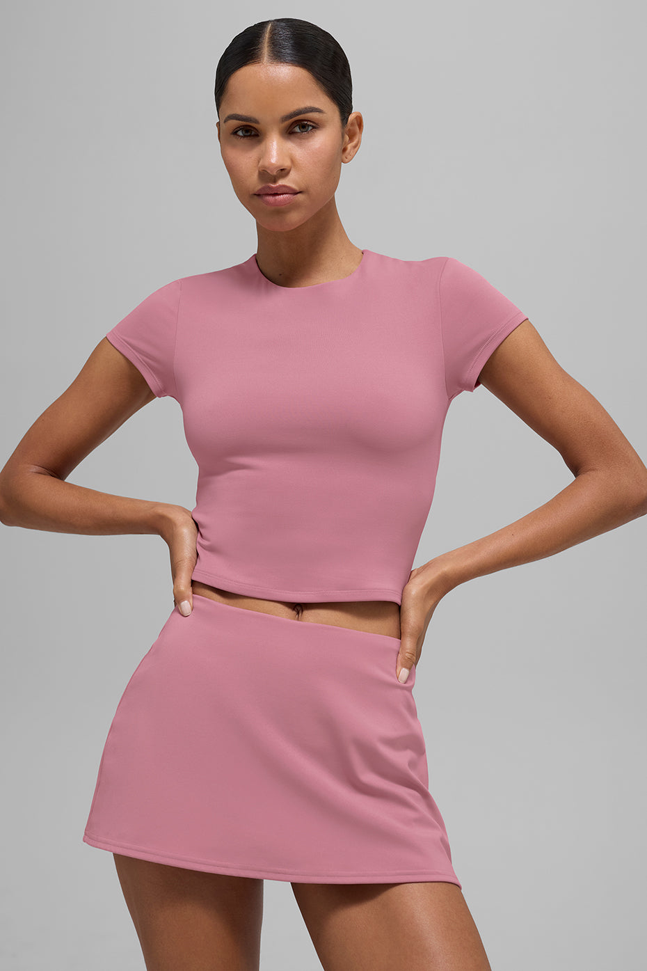 Haut Manches Courtes ALO Softsculpt Precision - Pink Wild Rose